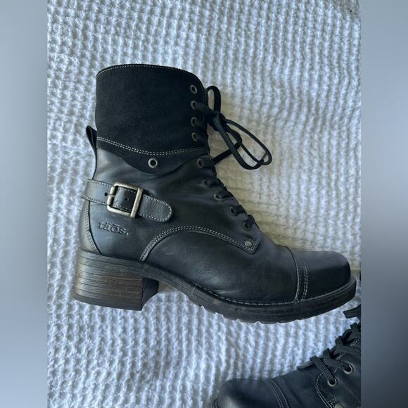 Taos Crave Leather Boots Size 39 Black - Picture 6 of 11